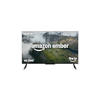 Amazon Ember serie 4 da 55″ con Fire TV (ultimo modello), smart TV 4K Ultra HD con telecomando Alexa, HDR10+, processore veloce, Dolby Audio, modalità ambiente, TV in diretta gratuita