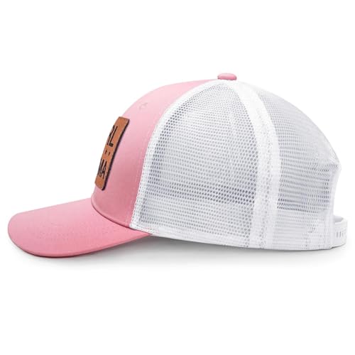 Image of Mother Mama Mom Hat for Women Leather Patch Baseball Mom Trucker Cap Gifts for Mothers Day Birthday