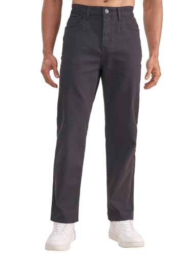 Image of Highlander Men Men's Straight Relaxed Fit Jeans | Stretchable | Everyday Comfort & Style| Jeans for Man|Premium Cotton Blend