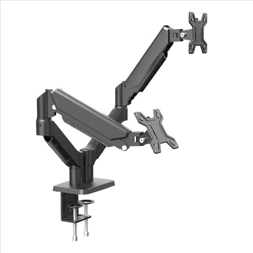 Support ecran pc 2 ecran pour amenager un bureau de teletravail ergonomique