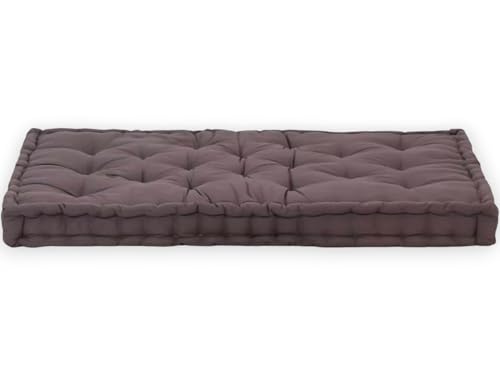 Image of ATOOTFUSION Cotton Box Mattress, 5-Inch Thick, Soft Foldable Floor Mattress Medium Firm, Single Bed Size 72x30X5 Inches (Brown)