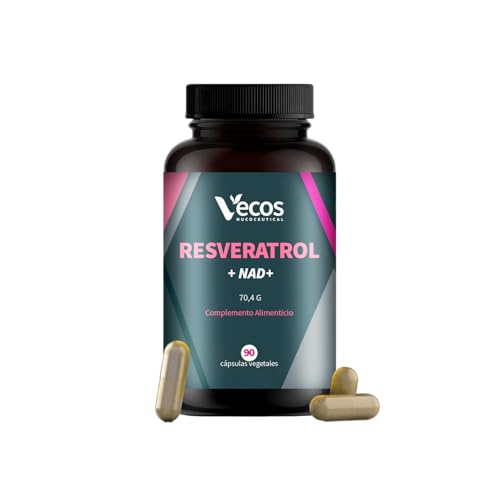 Resveratrol con NAD+, Quercetina y Bioperine – Energía Celular y Antioxidante Avanzado – 90 Cápsulas Veganas