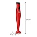 Elite Gourmet Electric Immersion Hand Blender, Mixer, Chopper, 1-Touch Control Multi Purpose Hand Blender Stick, Mixer, Chopper, 150 Watts One-Touch Control For Soups, Sauces, Baby Food, Red