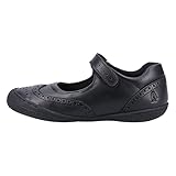 Verbesserter Fersenschutz Hush Puppies Baby-Mädchen Rina Non Patent Infant Schuluniform-Schuh, Schwarz, 48 EU