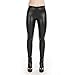 Produktbild Rubberfashion Kunstleder Legging - glänzende Lederoptik Leggings - Low Waist Leder Optik Hose für Damen, Frauen und Mädchen Damen Leggins Leggings Damen Leggins Damen matt schwarz M