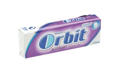 ORIGINAL WRIGLEY'S ORBIT CHEWING GUM 30 (FULL BOX) PACKS FRESH STOCK (BLUEBERRY)