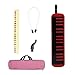 YUPEIUKLI 32 Keys Melodica Instrument for Kids, Air Piano Keyboard Soprano Melodica with Long Tube, Short Mouthpieces & Carry Bag