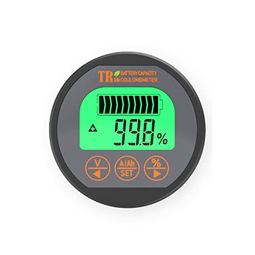 For 8-80V 50A 100A 350A TR16 Coulomb Counter Meter Battery Capacity Ammeter Voltmeter Battery Tester