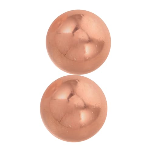 TIDTALEO 2個 バードバス 銅 球形 デザイン 純度 銅 ボール 円形 バード バス バード バス 用 屋外 装飾 球形 ボール 金属