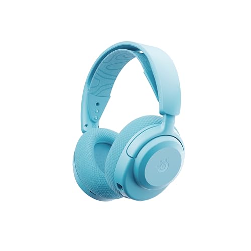 SteelSeries Casque Arctis Nova 3X Wireless - Appli Mobile Companion - Batterie 40h - Haut-parleurs magnétiques en néodyme - 2,4 GHz/Bluetooth - Micro détachable - Xbox, PS5, PC, Switch, Mobile -Aqua