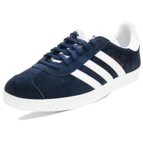 adidas Gazelle Baskets Homme, Collegiate Navy White Gold Metallic Bleu, 42 2/3 EU