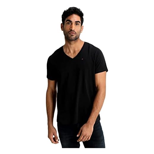 Tommy Jeans Herren Original Kurzarm T-Shirt Schwarz (TOMMY Black 078) X-Large