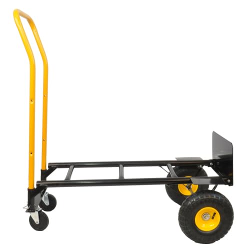 Carretilla plegable 2-en-1 con ruedas giratorias