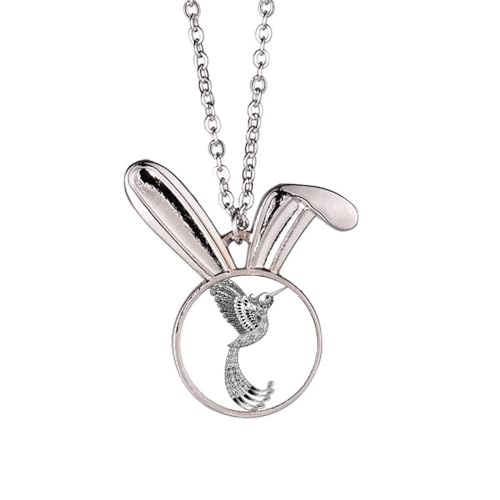 Collier lapin et peinture d'oiseau : le cadeau idéal et poétique