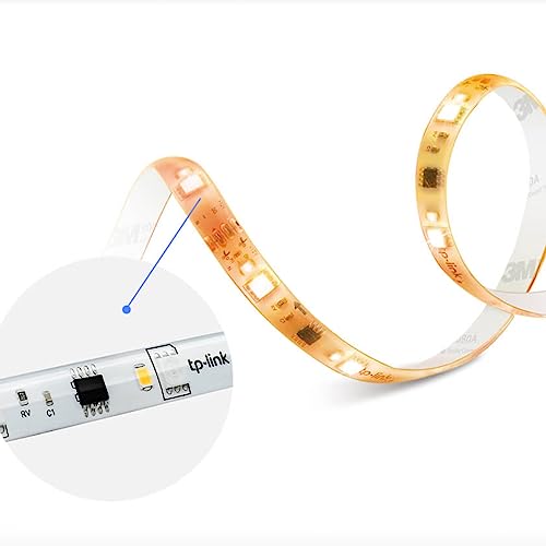 Image of Tapo TP-Link RGBWIC Smart LED Light Strip 16.4Ft, 1000 Lumens, 16M Dimmable Colors,50 Color Zones,Works w /Apple HomeKit /Alexa /Google Home,Sync-to-Sound,IP44 PU Coating, Trimmable L930-5 (Pack of 10)