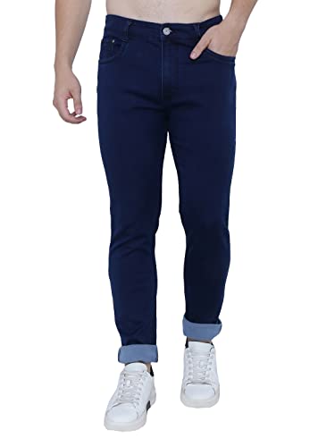 Image of Strechable Denim Regular Fit Mid Waist Light Weight Soft Feel Stretchable Denim Jeans Pant for Men