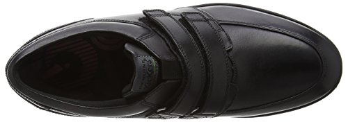 Kickers Cinturino Troiko in Pelle Nera, Mocassini