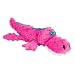 goDog Gators With Chew Guard Technology Tough Plush Dog Toy, Pink, Large