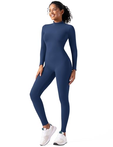 Image of speerise Long Sleeve Bodysuit One Piece Bodycon Tummy Control Jumpsuits