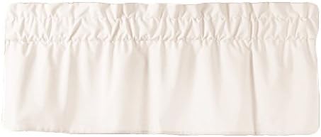 AB Lifestyles Straight Valance in Optic White - Fully Lined with 3 inch Rod Pocket