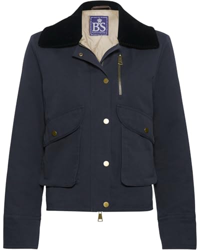 BvS Brigitte von Schönfels Kurze Wachsjacke Blau, 36