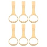 GARVALON 6 Stück 6 Stück Zugringe aus Weichem Material in Hellgelb Laufgittergriff für Kleinkinder zur Unterstützung Beim Hochziehen Abnehmbar Universell für Babybett und Reisebett Geeignet