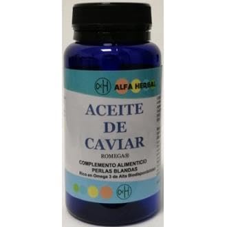 Aceite de caviar Romega 50 perlas extracto premium con fosfolípidos