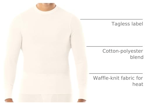Indera Men's Traditional Waffle Thermal Underwear Long Sleeve Shirt