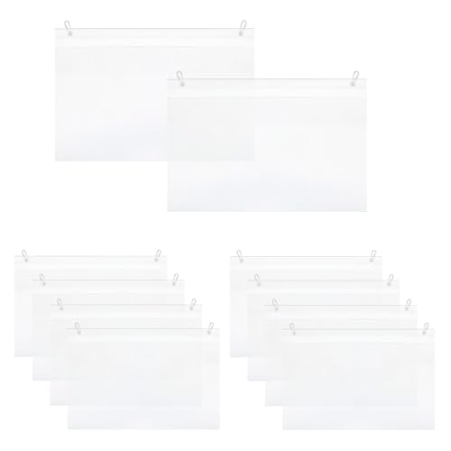 WYAN Kit 10 Portaprecios, Portaprecios Estanteria, Porta Precios Tienda, Carteles para Etiquetas De Precios, Para Estanterías De Alambre, Oficina, Tienda, Supermercados(21cm x 16cm)