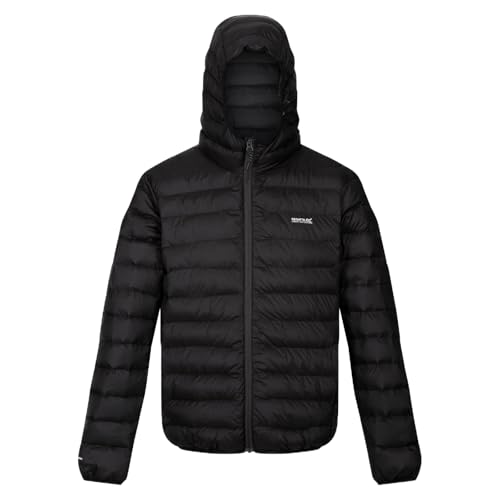 Chaqueta repelente al agua acolchada/acolchada Marizion con capucha para hombre, ligera y sin plumas, perfecta para actividades al aire libre, caminar, hacer senderismo y acampar