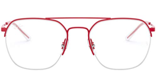 Image of Ray-Ban Unisex Clear Lens Square Frames - 0RX6444
