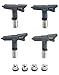 Produktbild QWORK Airless Spritzdüse , 4 Stück Farbspritzdüsen Airless Düse Reversible Airless Spritzpistole Tipps , Sprayer Düse Zubehör (215, 315, 417, 523)