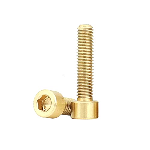 Tornillos de Latón M8 con Cabeza Cilíndrica y Alojamiento Hexagonal de 30mm DIN 912 2 uds 3