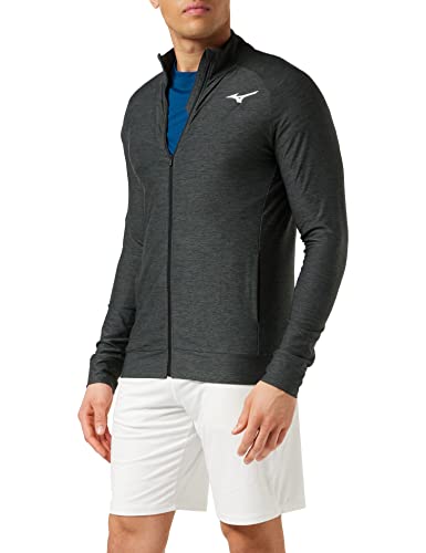 Mizuno Allenamento Giacca, Nero Melange, S Uomo