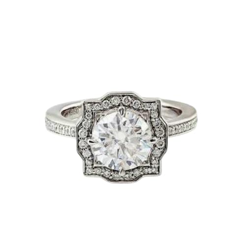 Bague moissanite et argent 925 massif l'éclat précieux d'un bijou de fiançailles haut de gamme