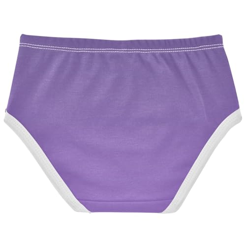 Joisal Colorful Toddlers Underwear Floral 2t Cotton Cute Panties Girl Violet Amethyst Gradient Ombre Undies Kids Briefs2