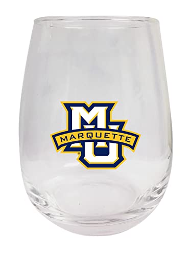 Marquette Golden Eagles 9 oz Stemless Wine Glass Officially Licensed Collegiate Product