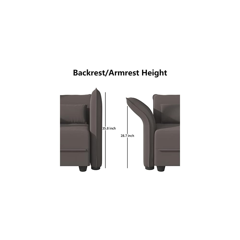 Buy LLappuil Modular Sectional Sofa Couch Velvet Oversized Recliner