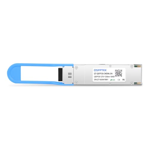 Image of QSFPTEK 100GBASE-CWDM4 QSFP28 1310nm 2km DOM LC SMF Optical Transceiver Module for Juniper QSFP-100G-CWDM4