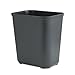 Rubbermaid Commercial 254300BK Fire-Resistant Wastebasket, Rectangular, Fiberglass, 7gal, Black