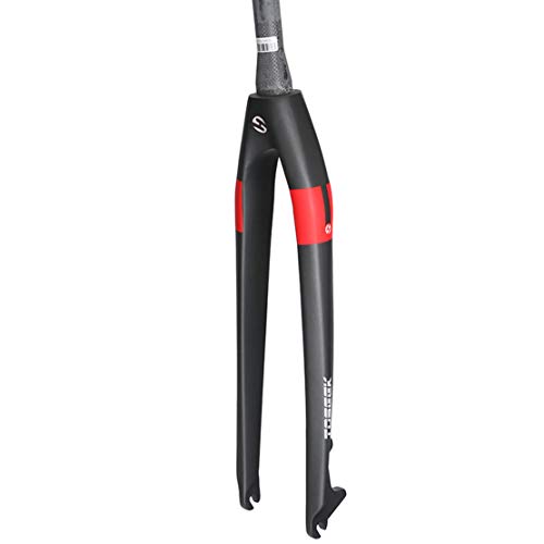 Fourche bicyclette rigide en fibre de carbone conique ultra légère pour frein à disque