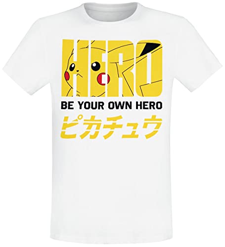 T-shirt Pokémon Pikachu homme blanc idéal pour un look street décontracté