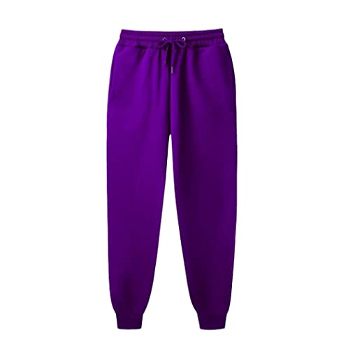 Pantalon de jogging homme violet KEHAIOO, survêtement de sport et bas hip hop ample