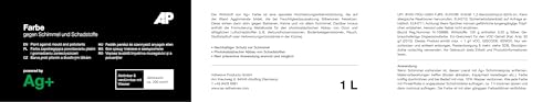 Ag+ Farbe gegen Schimmel und Schadstoffe, chlorfreie Anti-Schimmel-Farbe (1 L)
