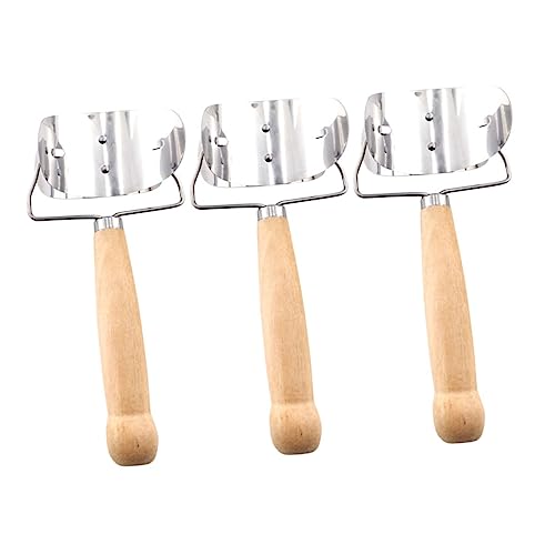 HAKIDZEL 3pcs Sturdy Stainless Dumpling Skin Cutter Portable Dumpling Wrapper Molds for Home Use Maker for Empanadas Ravioli and More