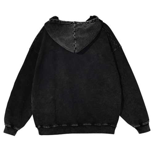Mens Oversized Hoodies Vintage Hoodie Couples Pullover Acid Wash Hoodies for Men Streetwear Sweatshirts2