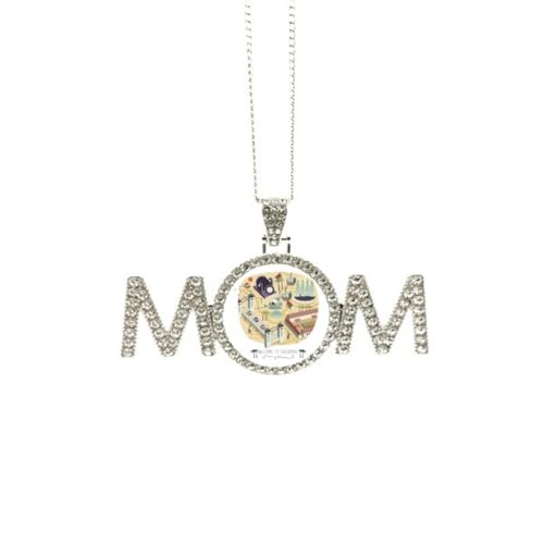 Collier Welcome to Singapore pendentif monuments cadeau maman grand-mère M