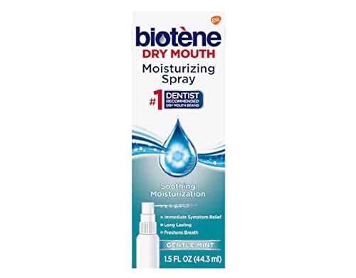 Biotene Dry Mouth Moisturizing Spray Gentle Mint 1.5 Oz (pack of ...
