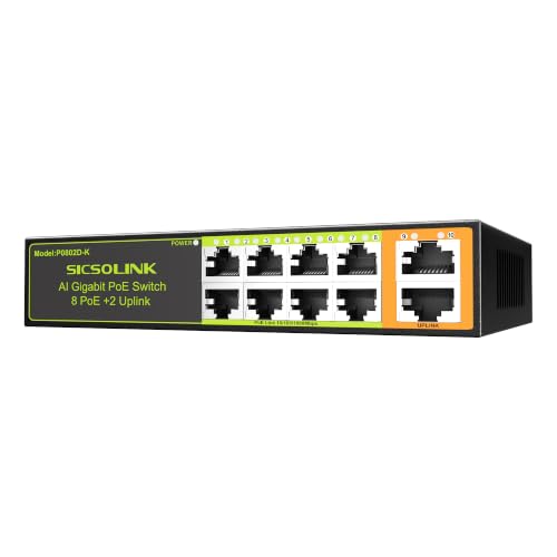 Image of 10-Port Gigabit Unmanaged PoE+ Switch
