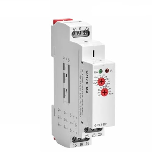 Relé de retardo de apagado GRT8-B de 16A con temporizador ajustable AC230V